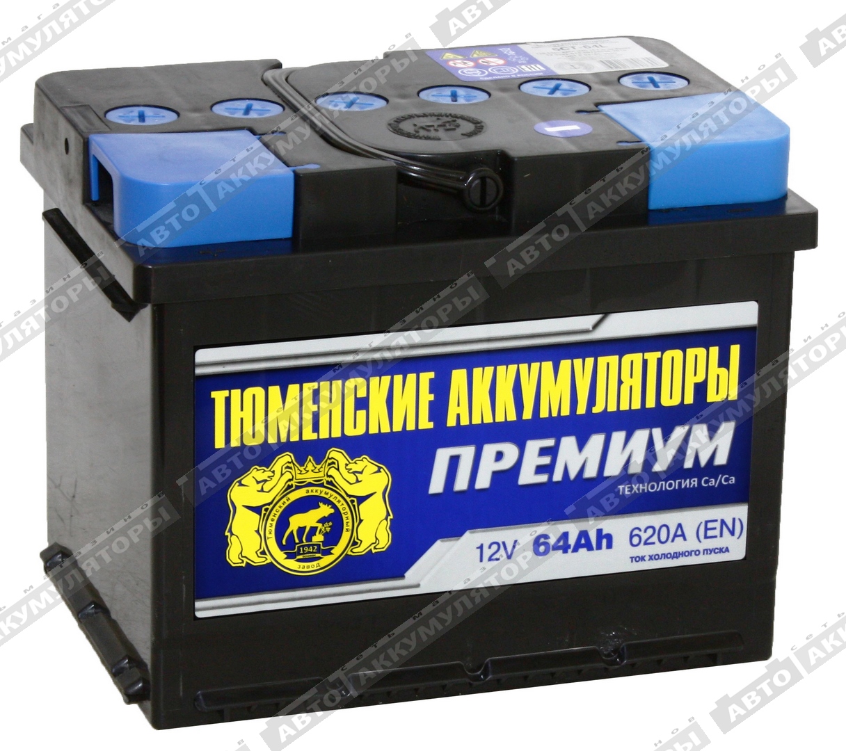 АКБ Тюмень 64 Ач 6СТ-64L Premium