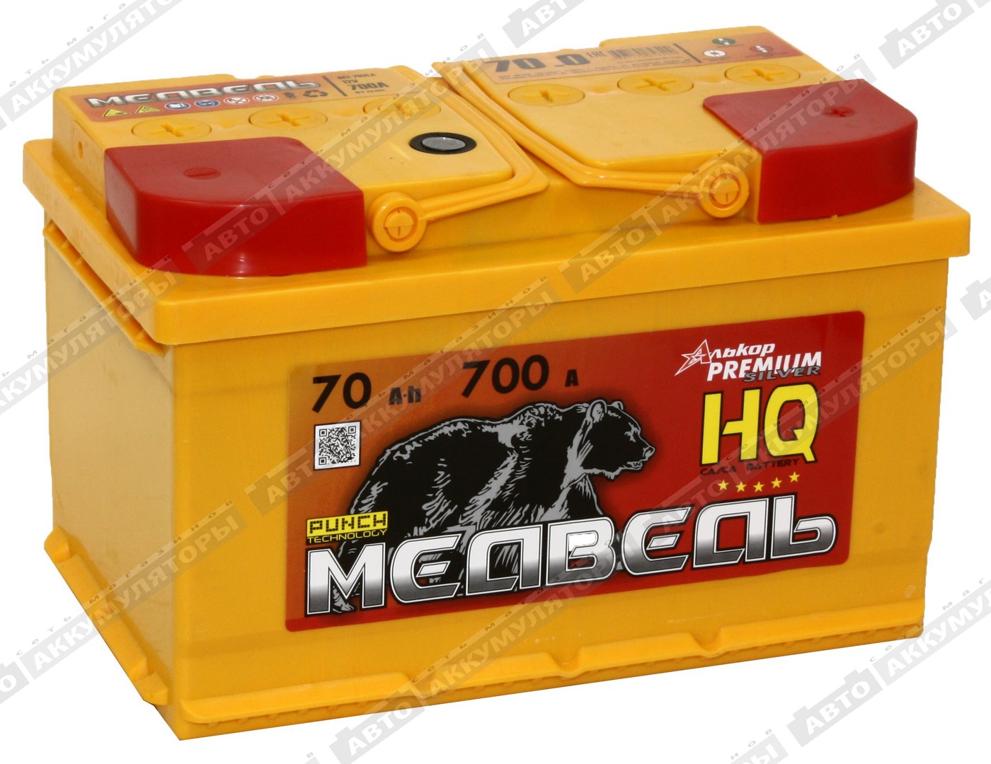 АКБ Медведь Silver Ca/Ca 6СТ-70.0 VLA (низкий)