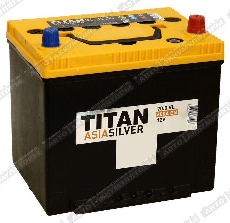 АКБ Titan Asia Silver 70 Ач о/п 6СТ-70.0 VL (D23FL)