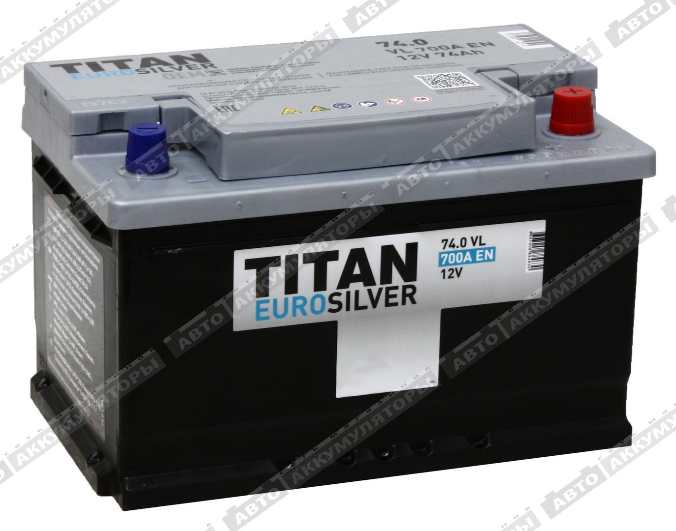 АКБ Titan Euro Silver 74 Ач о/п 6СТ-74.0 VL (низкая)