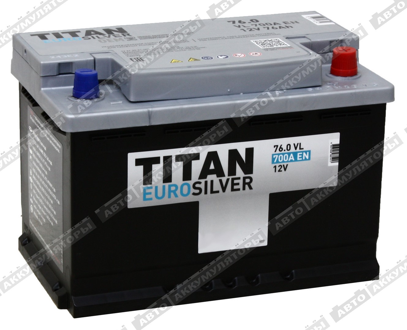 АКБ Titan Euro Silver 76 Ач о/п 6СТ-76.0 VL