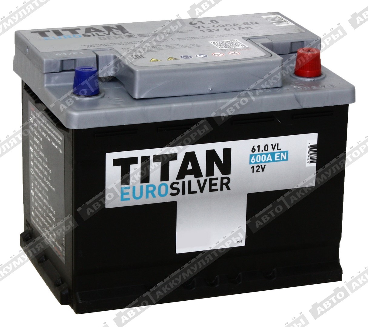 АКБ Titan Euro Silver 61 Ач о/п 6СТ-61.0 VL
