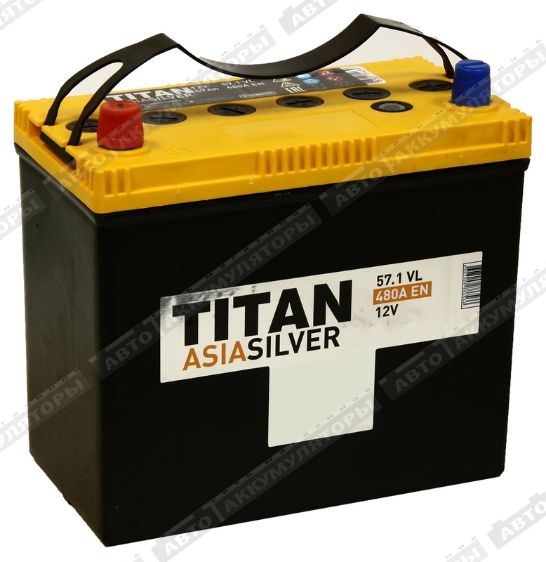 АКБ Titan Asia Silver 57 Ач 6СТ-57.1 VL (B24R)