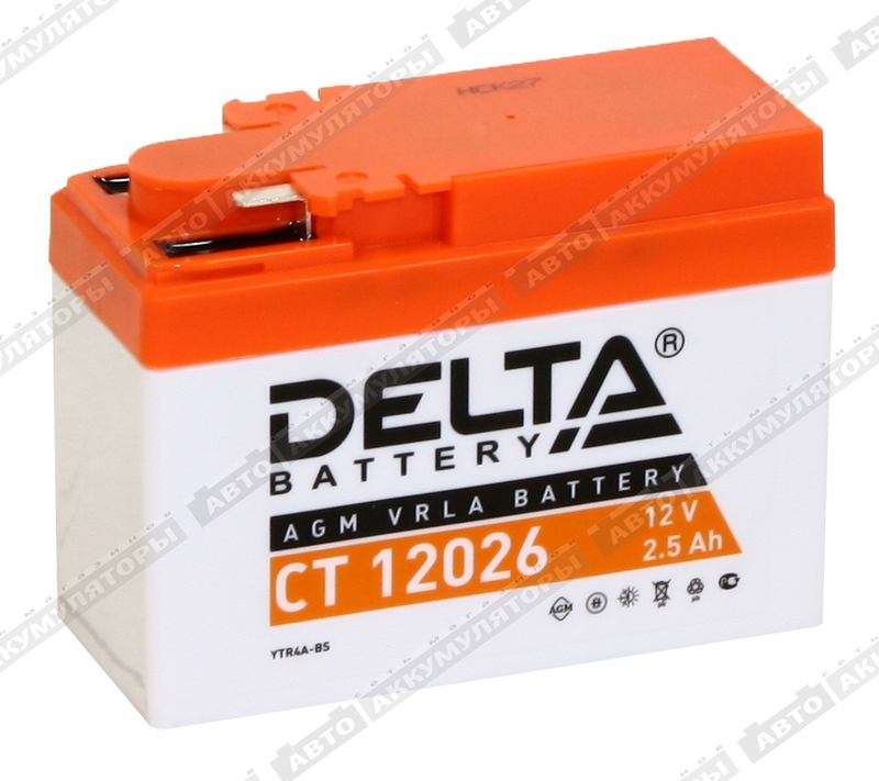 АКБ Delta 2.5 Ач CT 12026 (YTR4A-BS)