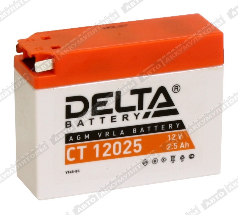 АКБ Delta 2.5 Ач CT 12025 (YT4B-BS)
