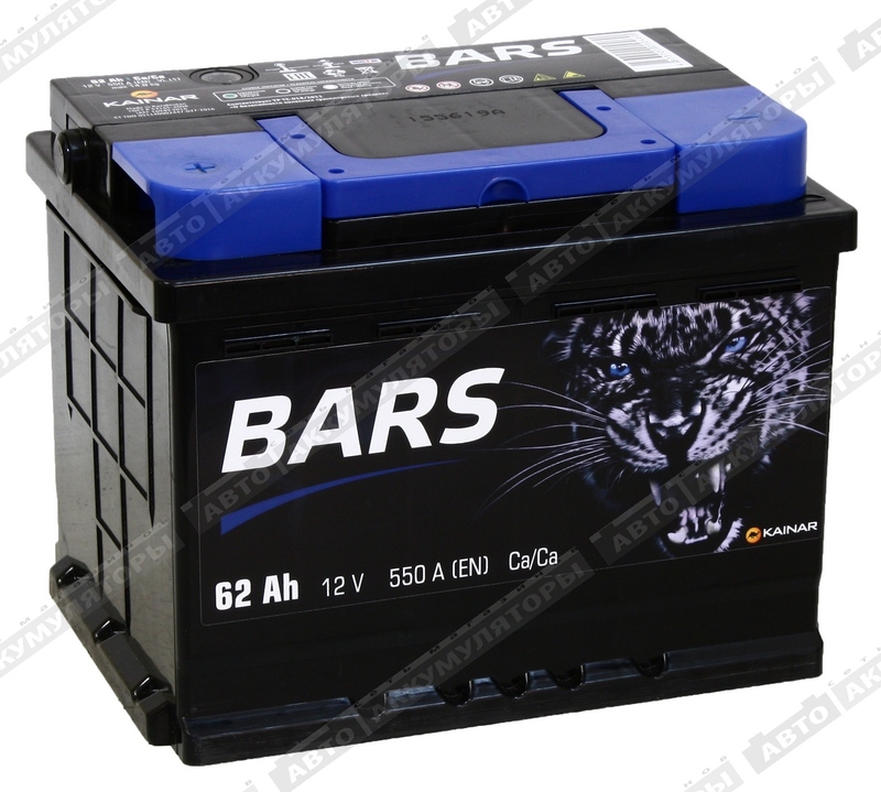 АКБ BARS 62 Ач 6СТ-62.1 VL
