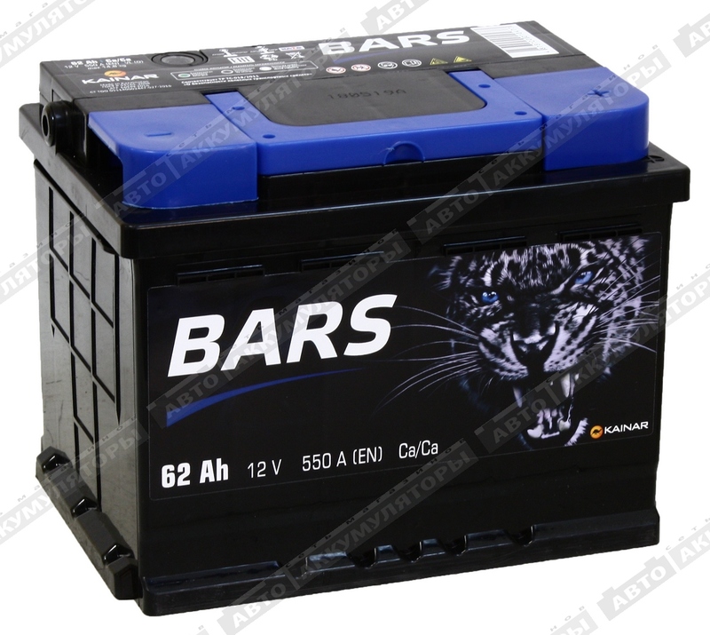 АКБ BARS 62 Ач о/п 6СТ-62.0 VL