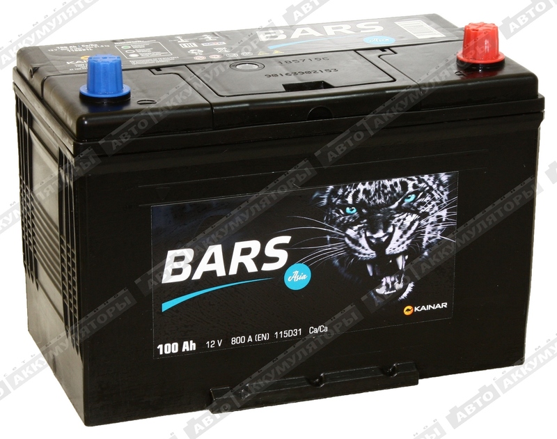 АКБ BARS ASIA 100 Ач о/п 6СТ-100.0 VL (D31FL)