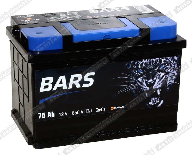 АКБ BARS 75 Ач о/п 6СТ-75.0 VL