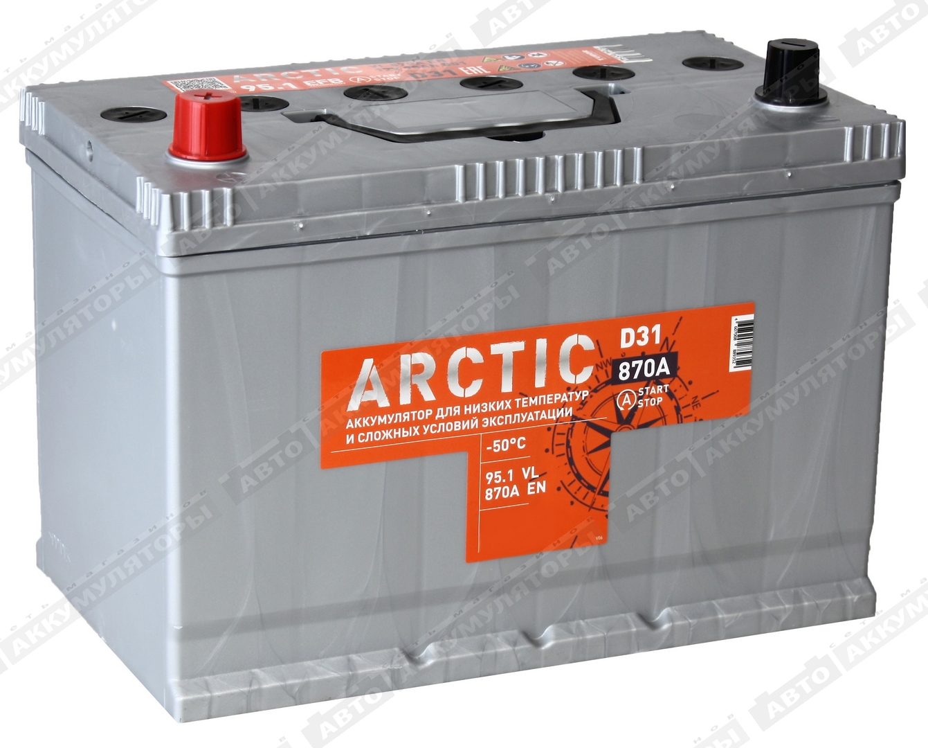 АКБ Titan Arctic AsiaSilver 95 Ач 6СТ-95.1 VL