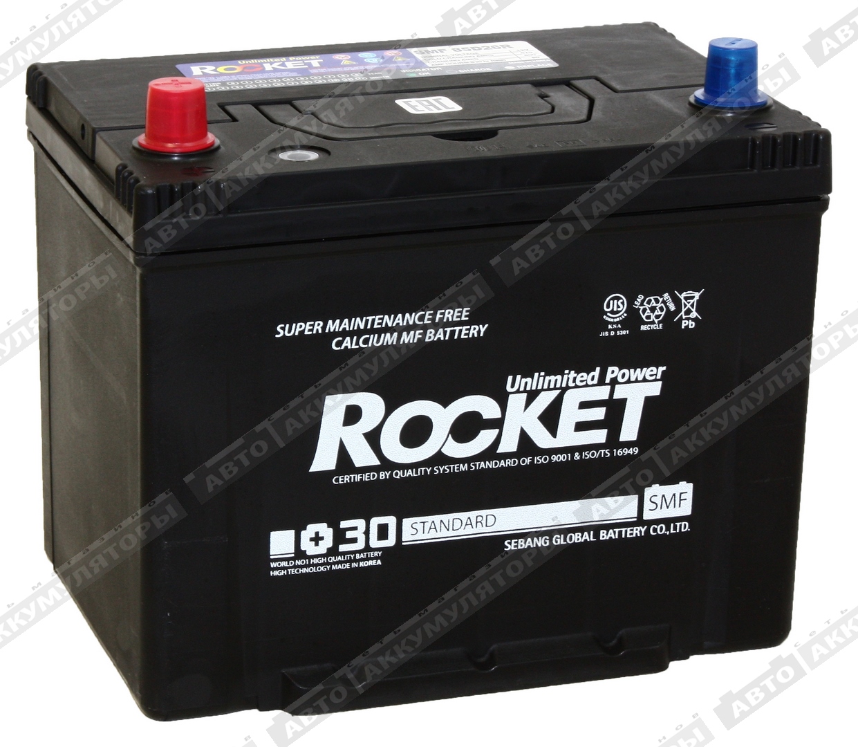 АКБ Rocket 80 Ач SMF 85D26R