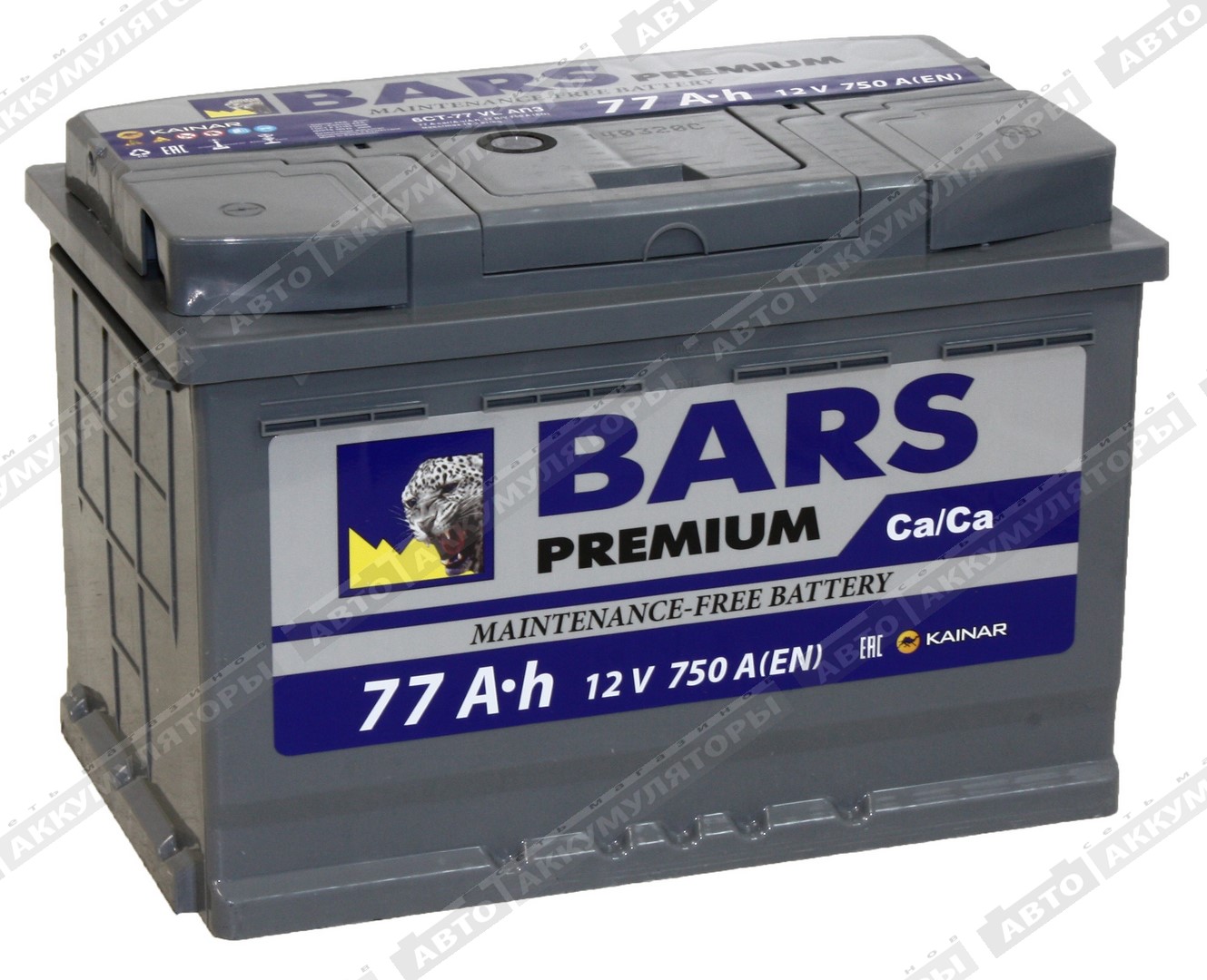 АКБ BARS Premium 77 Ач о/п 6СТ-77.0 VL