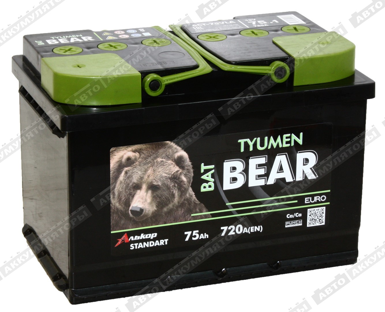 АКБ Batbear 75 Ач 6СТ-75VLA Ca/Ca