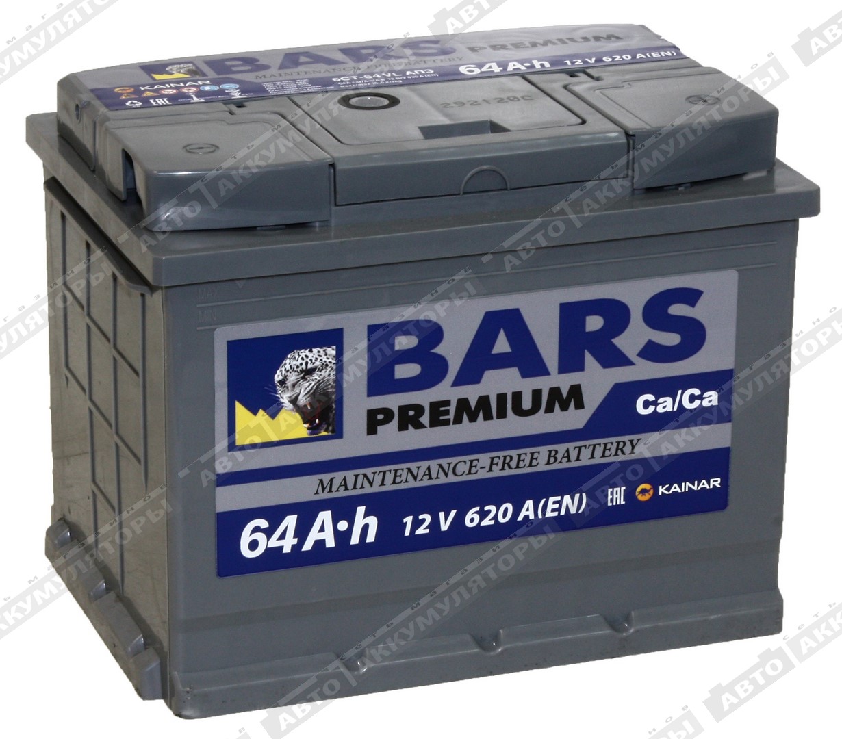 АКБ BARS Premium 64 Ач о/п 6СТ-64.0 VL