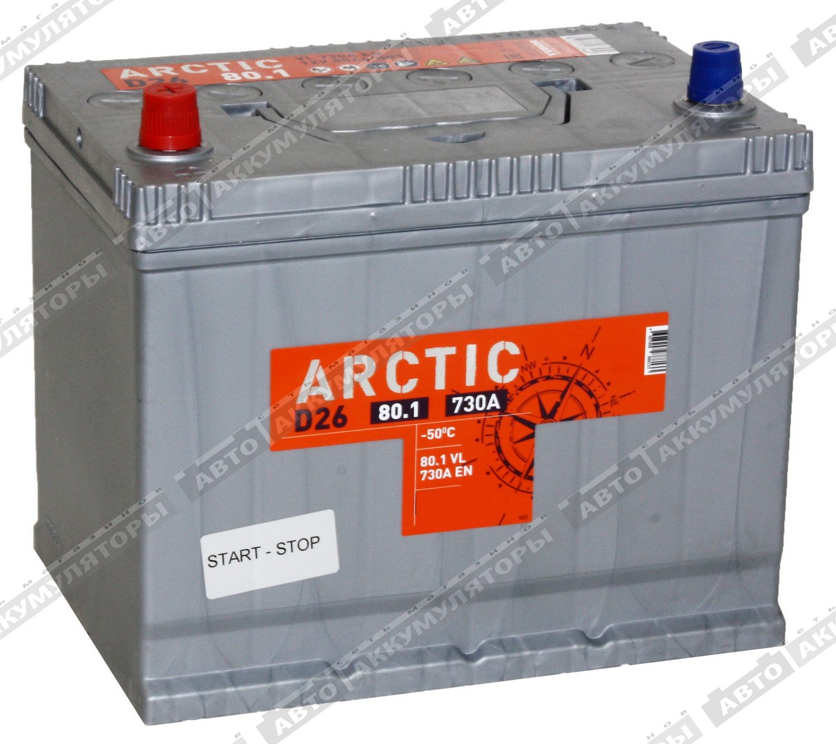 АКБ Titan Arctic AsiaSilver 80 Ач 6СТ-80.1 VL