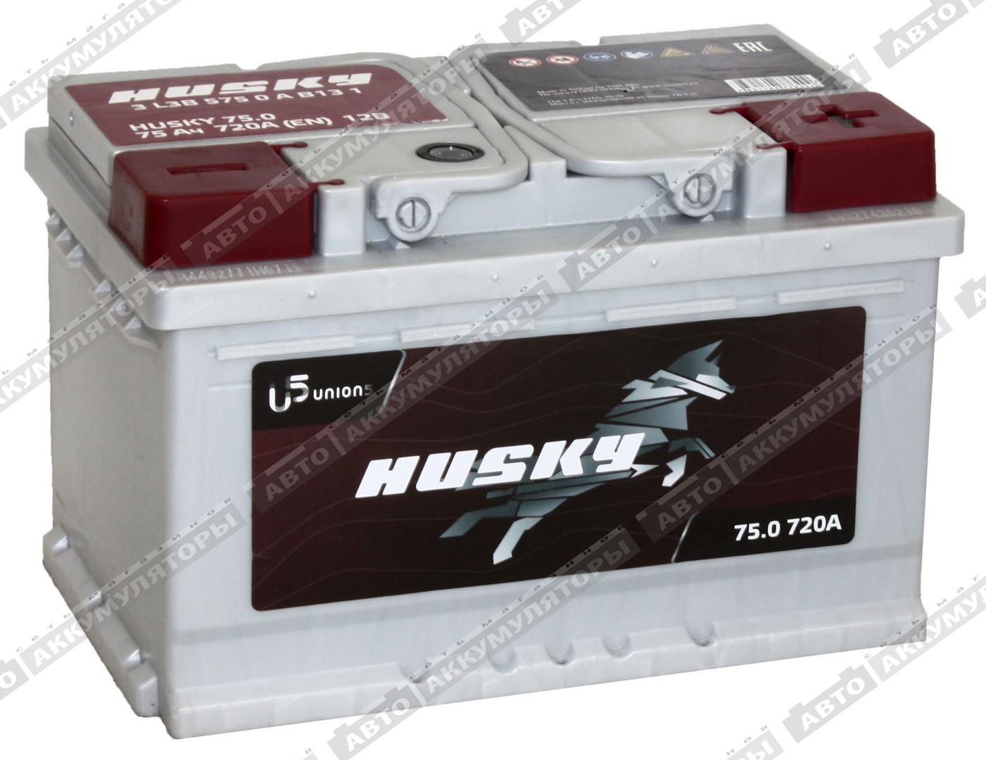 АКБ Husky 75 Ач о/п 6СТ-75.0 (низкая)