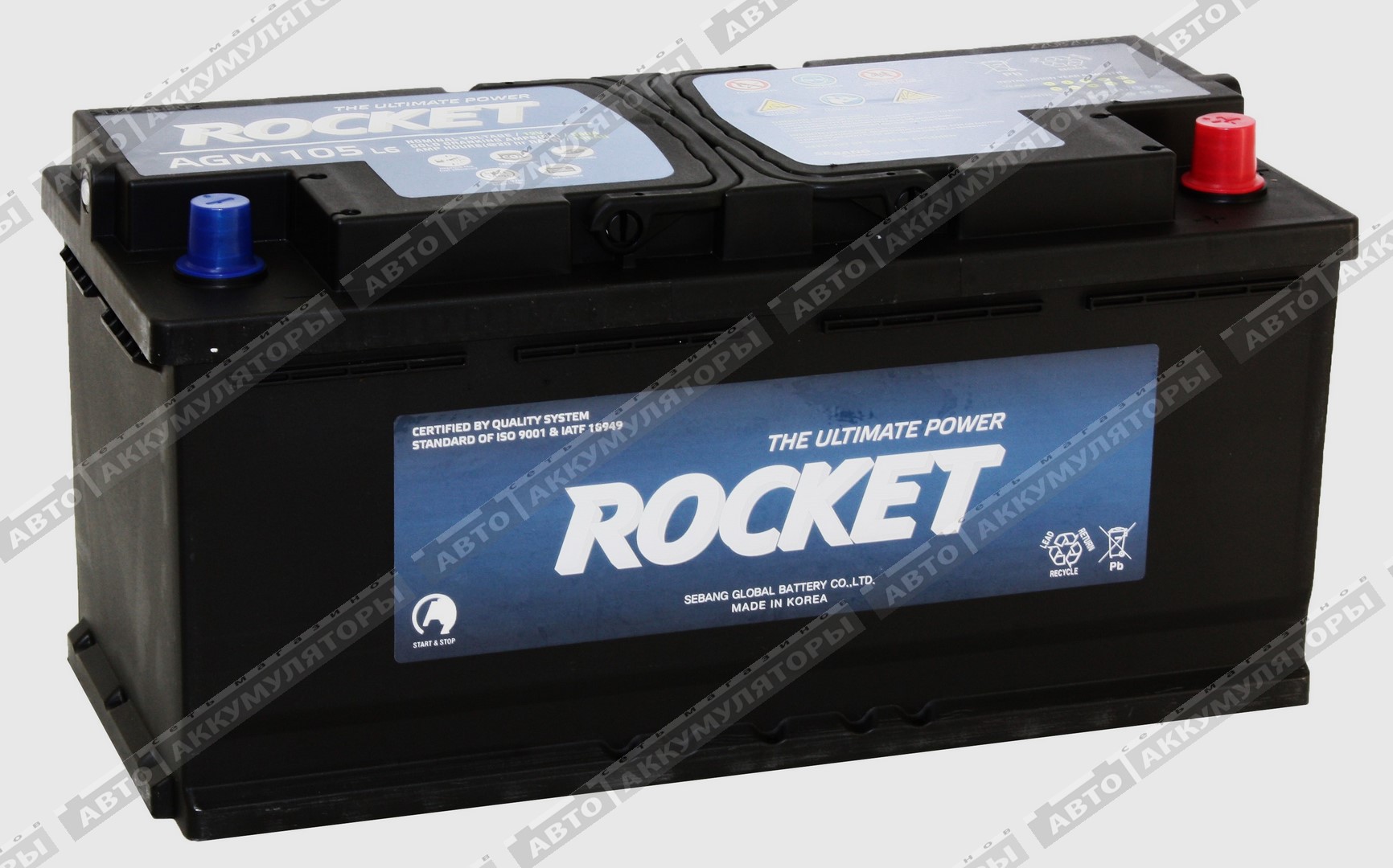 АКБ Rocket 105 Ач о/п AGM L6