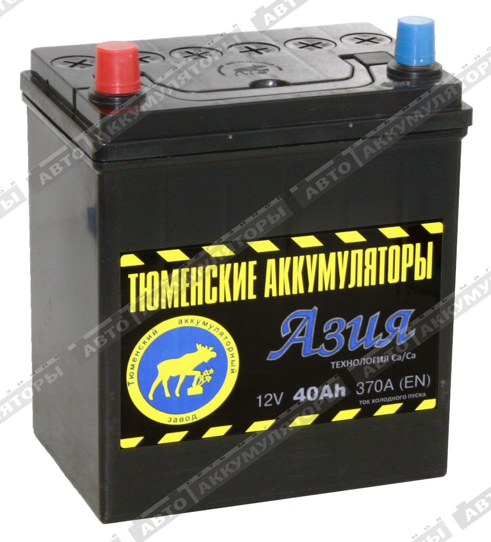 АКБ Тюмень 40 Ач 6СТ-40L Азия