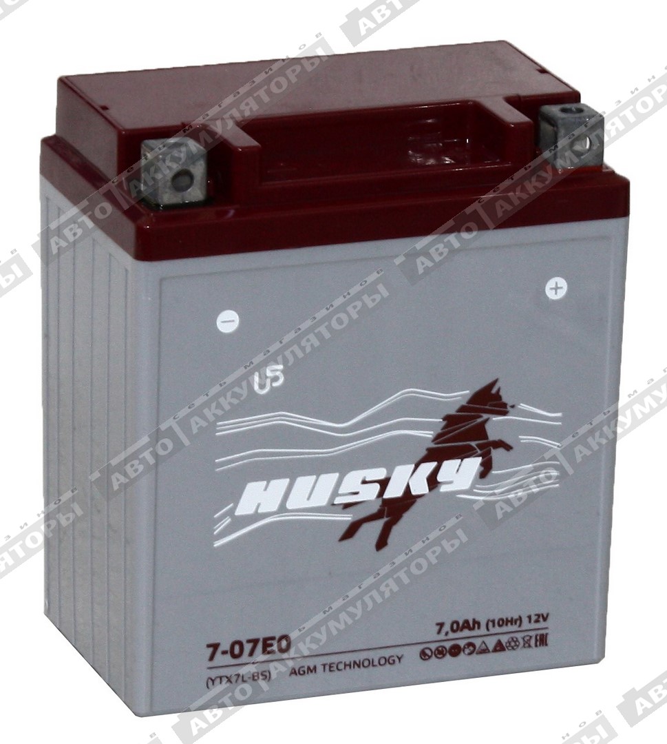 АКБ HUSKY 7 Ач 7-07E0 (CT 1207.1, YTX7L-BS)