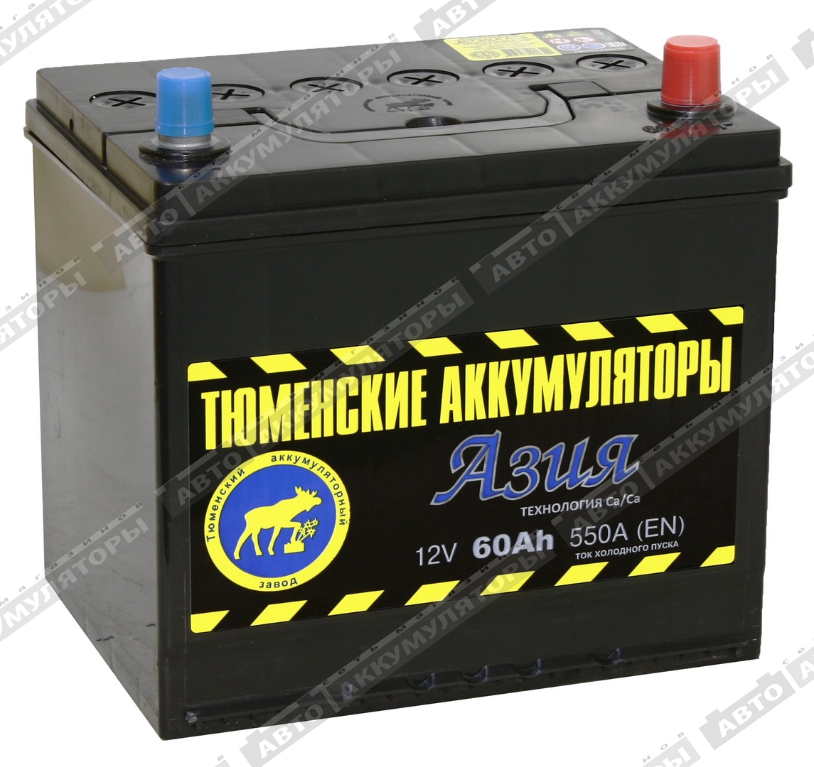 АКБ Тюмень 60 Ач о/п 6СТ-60LR Азия