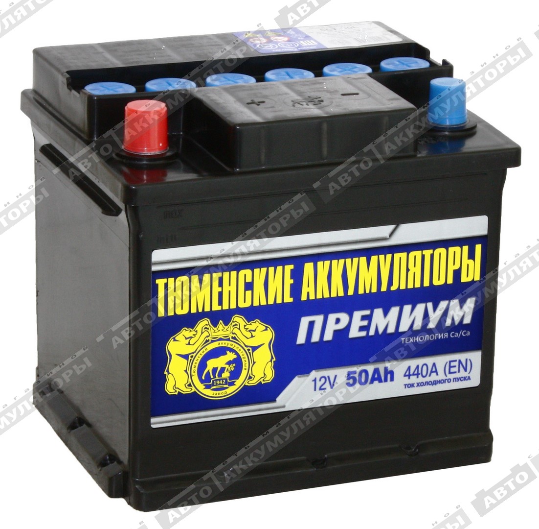 АКБ Тюмень 50 Ач 6СТ-50L Premium