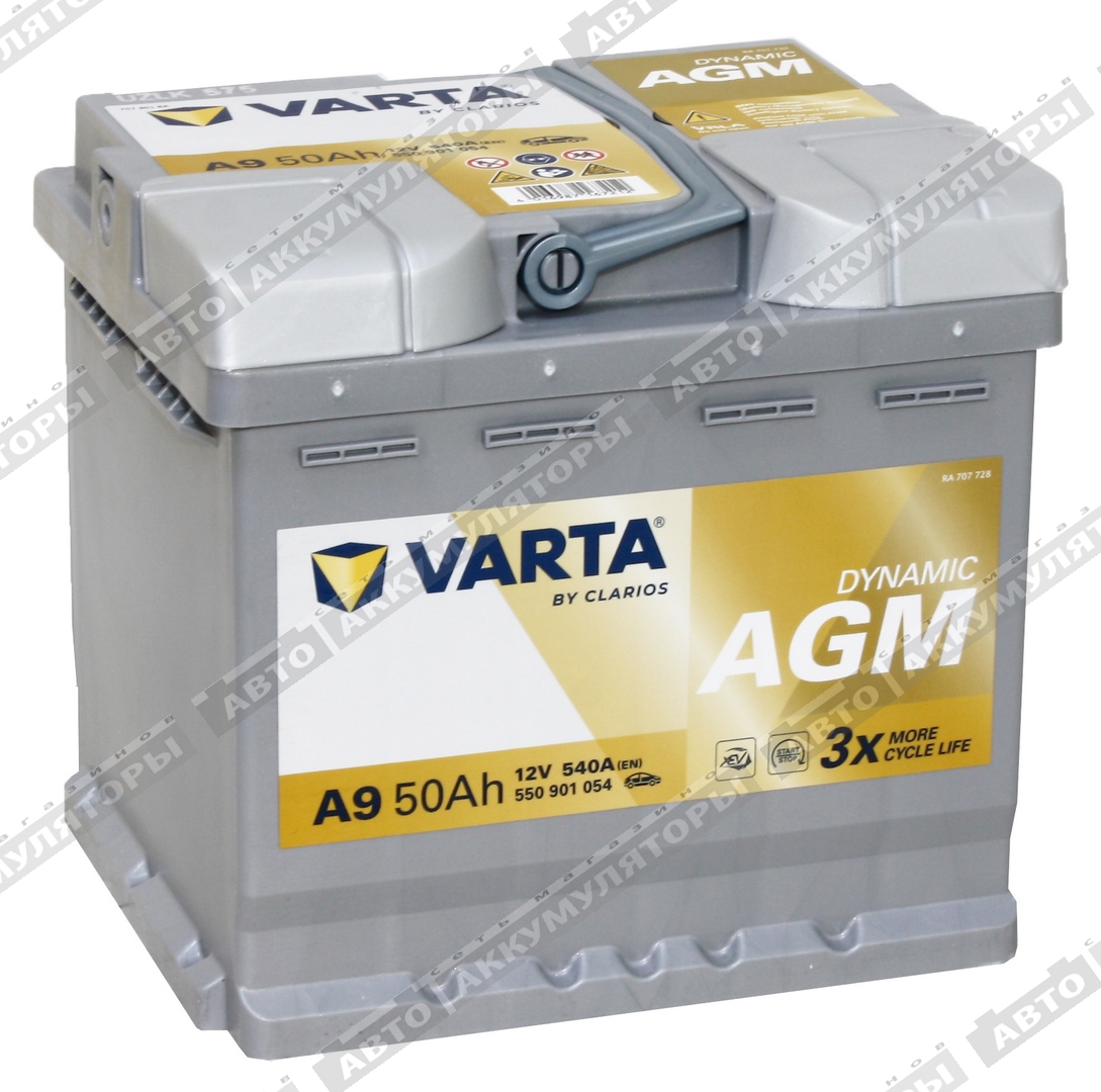 АКБ Varta 50 Ач о/п Dynamic AGM 550 901 054 NEW