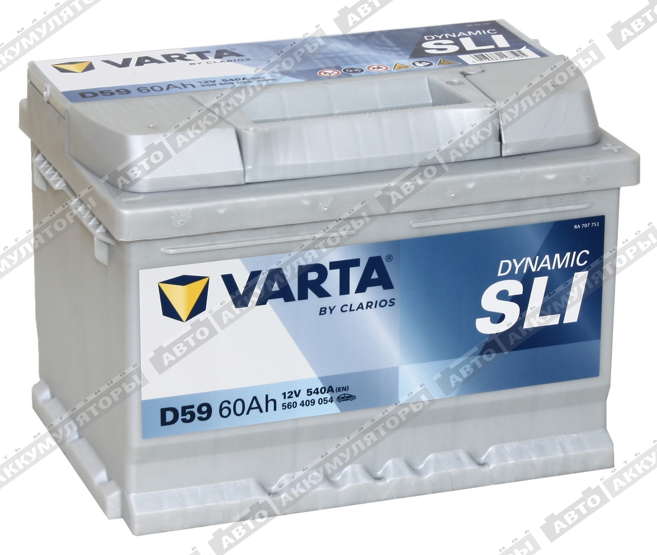 АКБ Varta 60 Ач о/п Dynamic SLI 560 409 054
