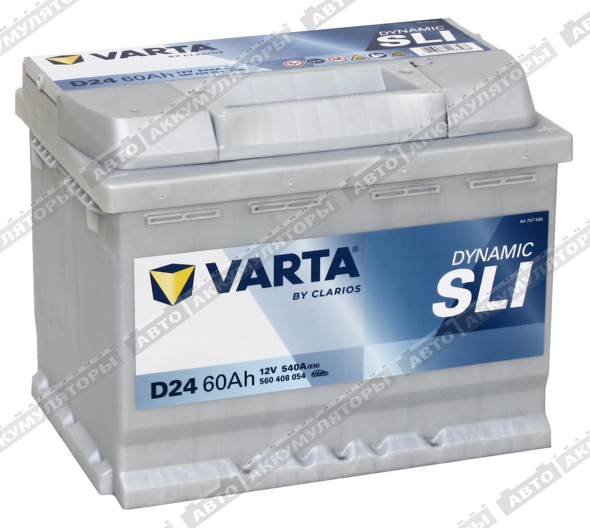 АКБ Varta 60 Ач о/п Dynamic SLI 560 408 054