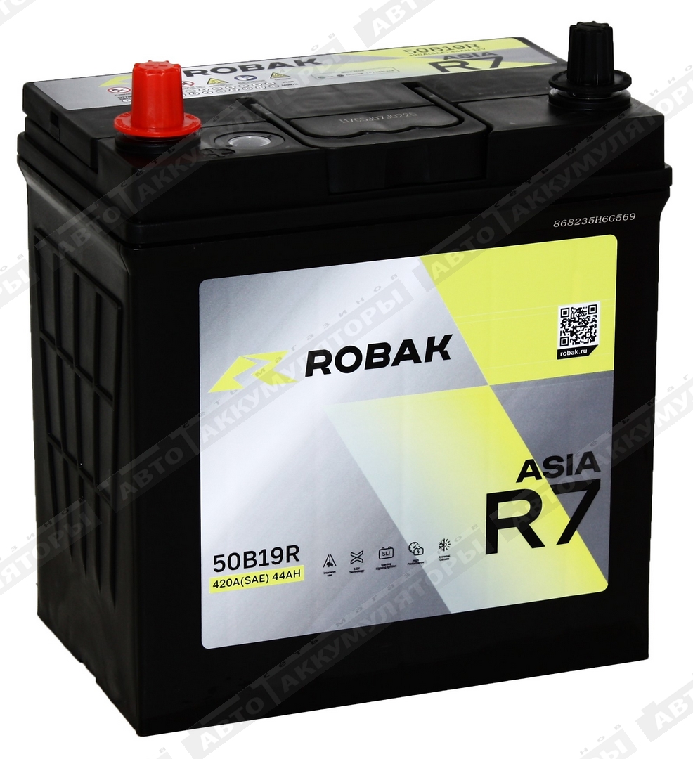 АКБ Robak ASIA R7 44 Ач 6СТ-44.1 VL 50B19R