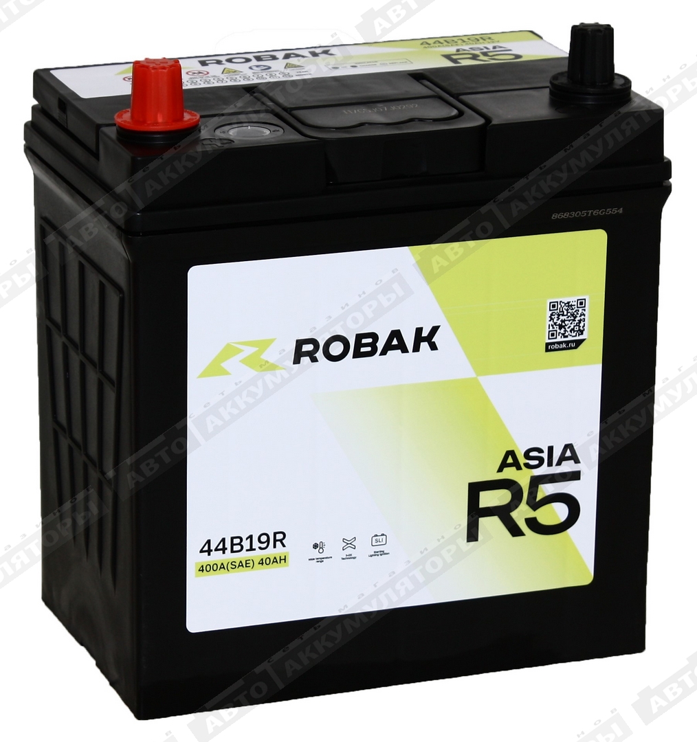 АКБ Robak ASIA R5 40 Ач 6СТ-40.1 VL 44B19R