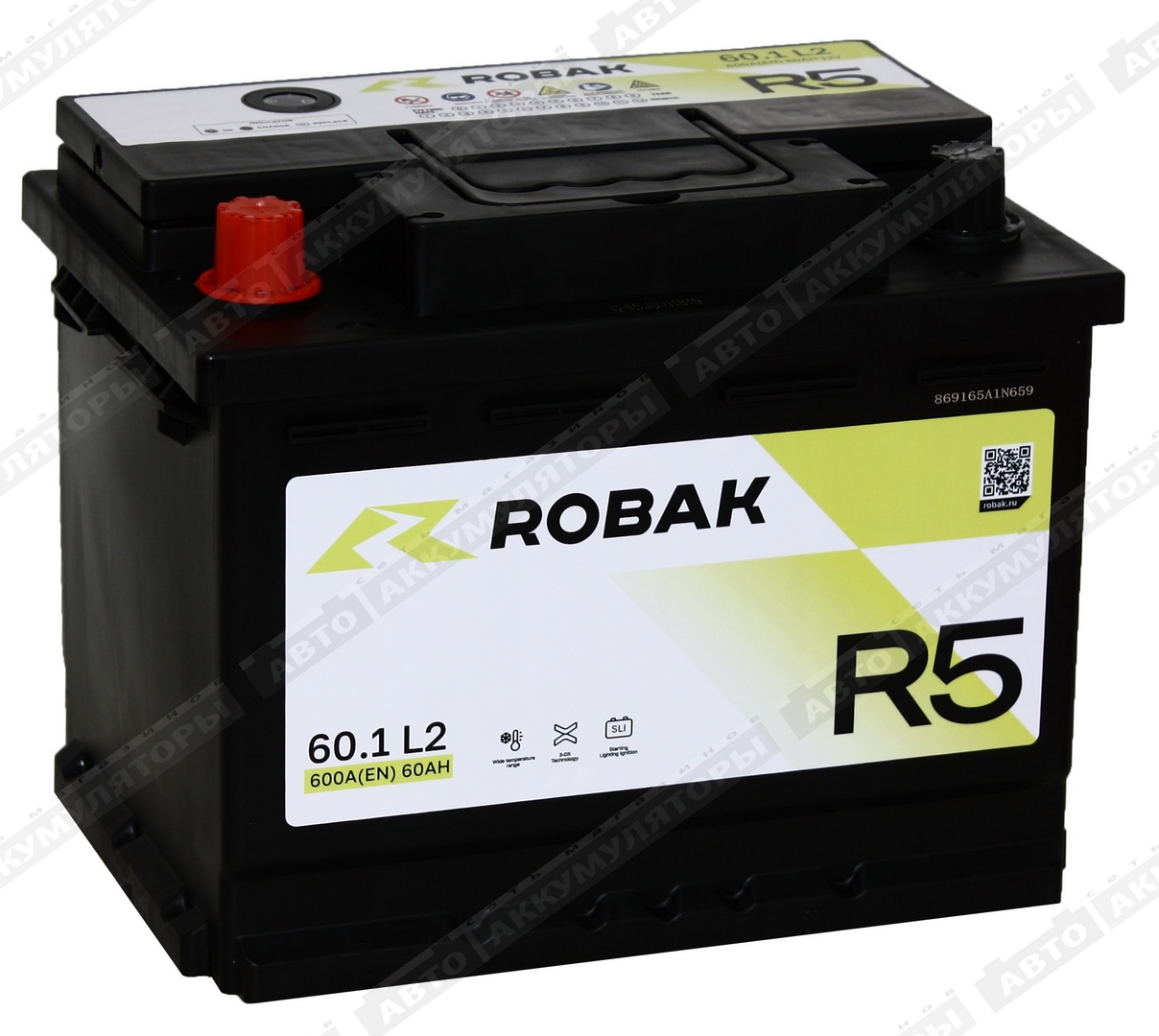 АКБ Robak R5 60 Ач 6СТ-60.1 VL