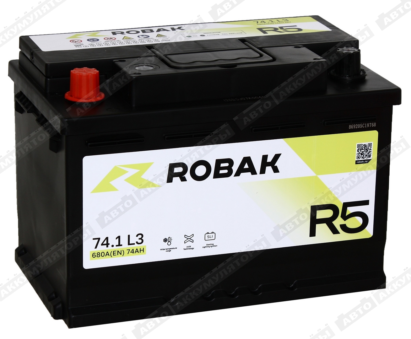 АКБ Robak R5 74 Ач 6СТ-74.1 VL