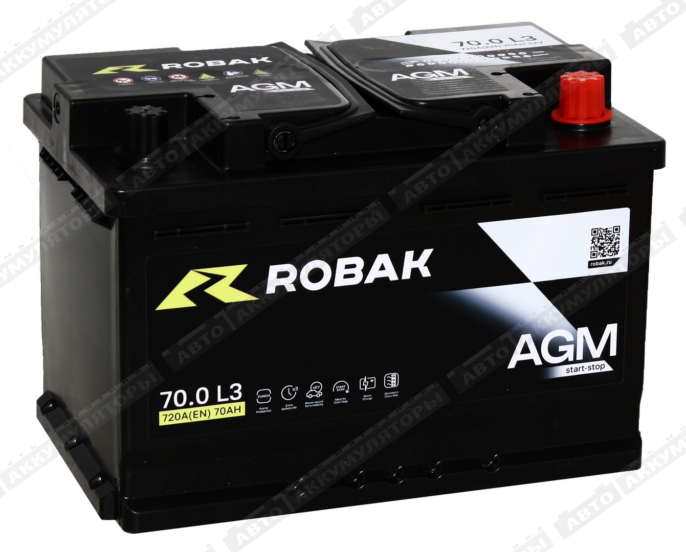 АКБ Robak AGM 70 Ач о/п
