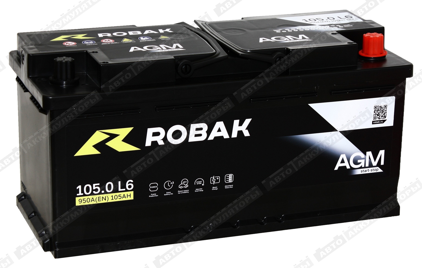 АКБ Robak AGM 105 Ач о/п