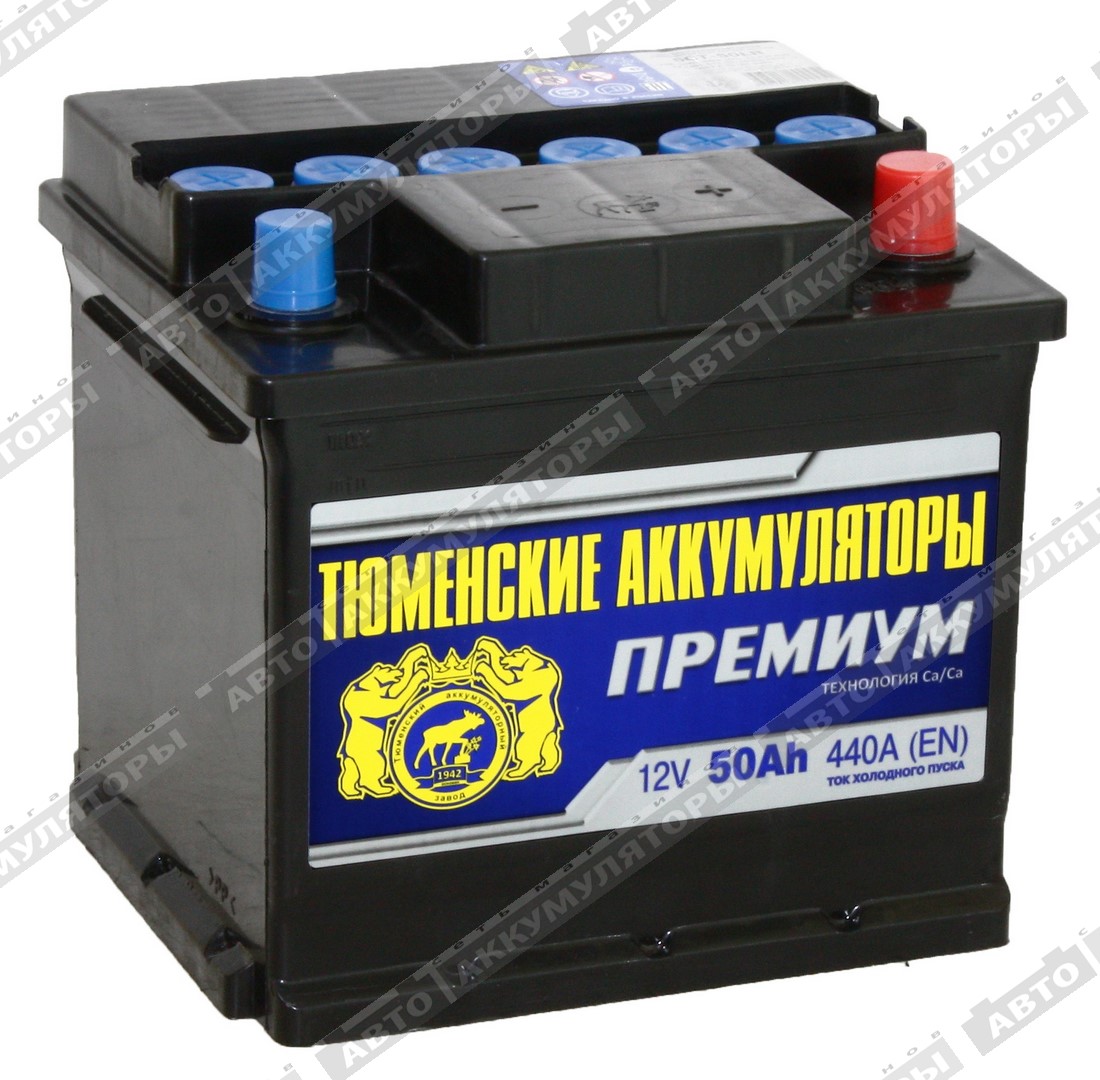 АКБ Тюмень 50 Ач о/п 6СТ-50LR Premium